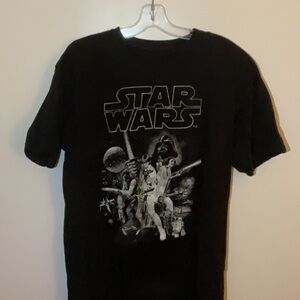Star Wars Black Short Sleeve T shirt Classic Design
